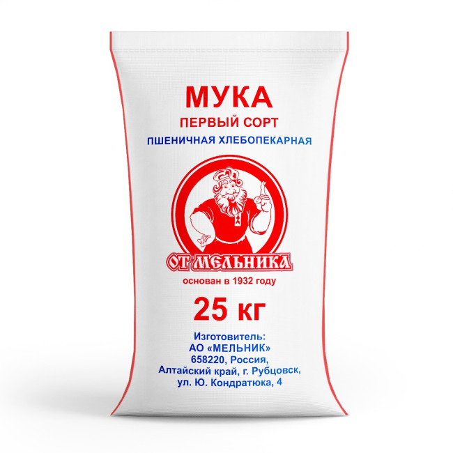 Мука пшеничная 1/с "от Мельника" 25 кг