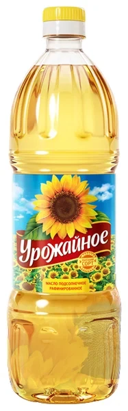 Масло подсолнечное рафинированное  дезодорированное "Урожайное" 1л